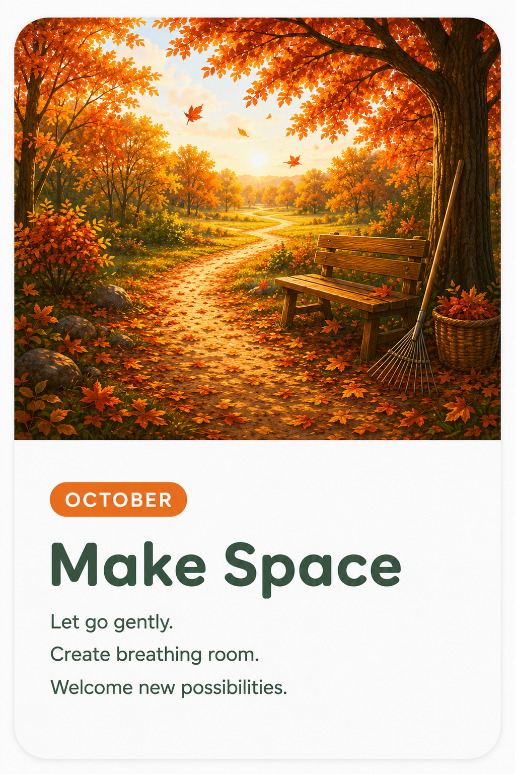 October โ Make Space